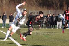 Bayernliga Nord - Saison 2024/25 - FC Ingolstadt 04 II - SC Eltersdorf - Luka Klanac (Nr.9 - FCI U21) - Andre Karmann weiss Eltersdorf - Foto: Meyer Jürgen