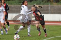 2. Bundesliga Frauen - Saison 2025/26 - FC Ingolstadt 04 Frauen - Eintracht Frankfurt II - Agirmann Sibel weiss Frankfurt - Jenny Beyer (Nr.8 - FC Ingolstadt Frauen I) - Foto: Meyer Jürgen
