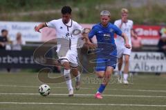 Toto - Pokal - Saison 2024/25 - DJK Hein - FC Ingolstadt 04 -  - Davide Sekulovic (Nr.33 - FCI) - Lukas Elbert (Nr.10 - DJK Hain) - Foto: Meyer Jürgen