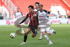 3. Liga; FC Ingolstadt 04 - SC Verl; Zweikampf Kampf um den Ball Deniz Zeitler (38, FCI) Stöcker Michel (24 SCV)