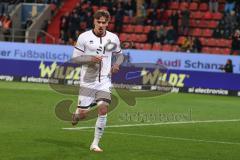 3. Liga - Saison 2024/25 - FC Ingolstadt 04 - SpVgg Unterhaching - Der 3:1 Führungstreffer durch Tim Heike (Nr.9 - FCI) - jubel - XXXXX - Foto: Meyer Jürgen