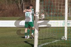 Landesliga - Saison 2025/26 - SV Manching - TSV Schwabmünchen - Der 2:1 Führungstreffer durch Sebastian Graßl (Nr.10 - SV Manching)- jubel - Foto: Meyer Jürgen