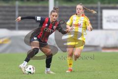 2. Bundesliga Frauen - Saison 2024/25 - FC Ingolstadt 04 Frauen - FC Union Berlin - Magdalena Schwarz (Nr.23 - FCI Frauen) - Heiseler Lisa gelb Berlin - Foto: Meyer Jürgen