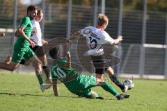 2023_10_22 - Bezirksliga - Saison 2023/24 - TSV Gaimersheim - SV Waldeck - Franz Reinwald (Nr.10 - Gaimersheim) - Franz Huppert weiss Waldeck - Foto: Meyer Jürgen