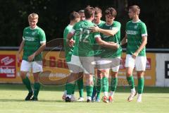 Bezirksliga - Saison 2024/25 - FC Gerolfing - TSV Rohrbach - Der 2:0 Führungstreffer durch Niklas Nissl (Nr.10 - FC Gerolfing) - jubel - Foto: Meyer Jürgen