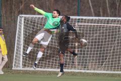 Bezirksliga - Saison 2025/26 - FC Fatih Ingolstadt - TSV 54 - DJK München - Murat Sucuoglu (Nr.9 - FC Fatih) - Dennis Appiiah schwarz München - Foto: Meyer Jürgen