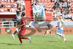 3. Liga; FC Ingolstadt 04 - FC Hansa Rostock; Torchance verpasst Fredrik Carlsen (8, FCI) Torwart Uphoff Benjamin (1 HR)