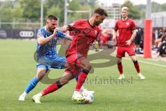 3. Liga; Testspiel; FC Ingolstadt 04 - 1. FC Heidenheim; Fredrik Carlsen (8, FCI) Zweikampf Kampf um den Ball Busch Marnon (2 HDH) Linus Rosenlöcher (19, FCI)