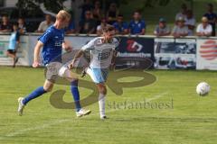 Kreisklasse - Saison 2024/25- TSV Großmehring - SV Oberstimm - Butrint Iberdemaj weiss Oberstimm - Dominic Schüren blau Großmehring - Foto: Meyer Jürgen