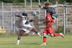 Bayernliga Nord - Saison 2024/25 - FC Ingolstadt 04 II - ASV Neumarkt - Guttenberger Nick Torwart Neumarkt - Said Souleymane (Nr.17 - FCI U21)  - XXXXX - Foto: Meyer Jürgen