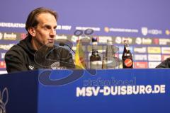 3. Liga; MSV Duisburg - FC Ingolstadt 04; Pressekonferenz, Cheftrainer Rüdiger Rehm (FCI)