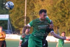 Bezirksliga - Saison 2025/26 - FC Gerolfing - TSV Rohrbach - Marko Miskovic (Nr.4 - FC Gerolfing) - Daniel Rückert schwarz Rohrbach - Foto: Meyer Jürgen