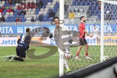 3. Liga; SV Wehen Wiesbaden - FC Ingolstadt 04; Tor Jubel Treffer Deniz Zeitler (38, FCI) Torwart Stritzel Florian (16 SVWW)