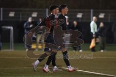 *** Bayernliga Nord - Saison 2025/26 - FC Ingolstadt 04 II - ASV Neumarkt - Der 3:0 Führungstreffer durch Davide Sekulovic (Nr.33 - FC Ingolstadt II) - jubel - Foto: Meyer Jürgen