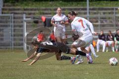 2. Bundesliga Frauen - Saison 2025/26 - FC Ingolstadt 04 Frauen - FCB München II - Annika Kömm (Nr.25 - FC Ingolstadt Frauen I) - Terakaj Elira rot FCB  - Foto: Meyer Jürgen