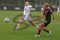 DFB Pokal - Frauen - Saison 2025/26 - FC Ingolstadt 04 Frauen - 1. FC Nürnberg - Fritzberg Teresa (Nr.3 - FC Ingolstadt Frauen I) - Svenson Klara rot Nürnberg - Foto: Meyer Jürgen