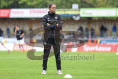 Toto-Pokal; SV Wacker Burghausen - FC Ingolstadt 04; vor dem Spiel Cheftrainerin Sabrina Wittmann (FCI)