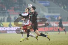 3. Liga; SSV Jahn Regensburg - FC Ingolstadt 04; Julian Kügel (29, FCI) Strauss Felix (4 SSV)