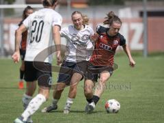 2. Bundesliga Frauen - Saison 2026/27  - FC Ingolstadt 04 Frauen - 1.FCC Turbine Potsdam - Stefanie Reischmann (Nr.24 - FCI Frauen) - Noesgaard Sofia Rejkjaer weiss Potsdam - Foto: Meyer Jürgen