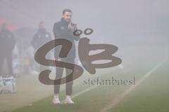 3. Liga; FC Ingolstadt 04 - MSV Duisburg; an der Seitenlinie, Spielerbank Co-Trainer Fabian Reichler (FCI)