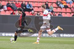 3. Liga; FC Ingolstadt 04 - VfB Stuttgart II; Deniz Zeitler (38, FCI) Mack Luca (35 VFB)