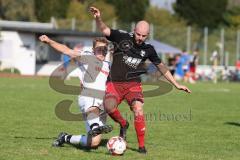 Kreisklasse - Saison 2024/25- TSV Gaimersheim II - SV Buxheim-  - Moritz Heckl schwarz Gaimersheim - Michael Brems weiss Buxheim - Foto: Meyer Jürgen