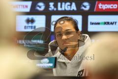 3. Liga; FC Ingolstadt 04 - 1. FC Schweinfurt 05; Pressekonferenz Interview Cheftrainerin Sabrina Wittmann (FCI)