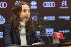 3. Liga; FC Ingolstadt 04 - Energie Cottbus; Pressekonferenz Pressesprecherin Kristina Richter (FCI)