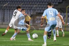 Toto-Pokal 2024; TürkGücü München - FC Ingolstadt 04; Zweikampf Kampf um den Ball Deniz Zeitler (38, FCI) Sejdovic, Emir (TGM) Bekaj, Mohamed (4 TGM)