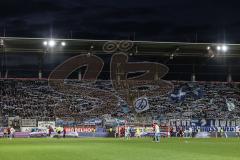 3. Liga; FC Ingolstadt 04 - TSV 1860 München; Fan Fankurve Banner Fahnen Spruchband Schals Choreographie