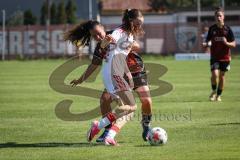 2. Bundesliga Frauen - Saison 2026/27  - FC Ingolstadt 04 Frauen - 1. FC Köln II - Mara Winter (Nr.2 - FCI Frauen) - Hofmann Paula weiss Köln  - Foto: Meyer Jürgen