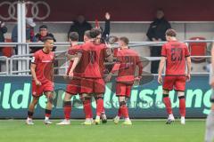 3. Liga; FC Ingolstadt 04 - Alemannia Aachen; Marcel Costly (22, FCI) Tor Jubel Treffer 1:1 Ausgleich mit Jasper Maljojoki (23, FCI) Dennis Kaygin (10, FCI) Gustav Christensen (24, FCI) Dennis Kaygin (10, FCI)
