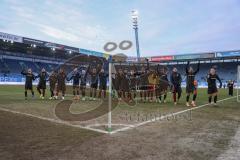 3. Liga - Saison 2025/26 - Hansa Rostock - FC Ingolstadt 04  -  Die Mannschaft bedankt sich bei den Fans - jubel - Foto: Meyer Jürgen