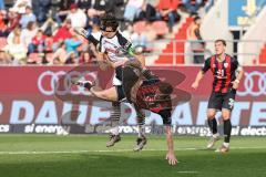 3. Liga; FC Ingolstadt 04 - SC Verl; Zweikampf Kampf um den Ball Gruber Fabio (2 SCV) Sebastian Grönning (11, FCI)