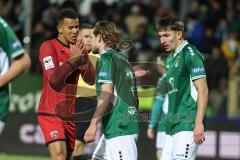 3. Liga; 1. FC Schweinfurt 05 - FC Ingolstadt 04; Torchance verpasst Marcel Costly (22, FCI) Angleberger Devin (3 S05)