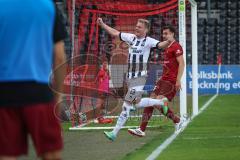 3. Liga - Saison 2026/27 - SC Sonnenhof Großaspach - FC Ingolstadt 04 - Der 0:2 Treffer durch Lars Lokotsch (Nr.13 - FCI) - jubel -  - XXXXX - Foto: Meyer Jürgen
