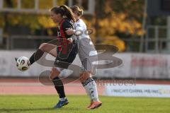 2. Bundesliga Frauen - Saison 2025/26 - FC Ingolstadt 04 Frauen - Eintracht Frankfurt II - Stefanie Reischmann (Nr.24 - FC Ingolstadt Frauen I) - Zimmermann Tessa weiss Frankfurt - Foto: Meyer Jürgen