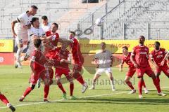 Toto-Pokal Finale; Würzburger Kickers - FC Ingolstadt 04; Kopfball Tor Jubel Treffer Ryan Malone (16, FCI) 1:2 Siegtreffer Simon Lorenz (32, FCI) Lukas Fröde (34, FCI) Hägele Daniel (22 WK) Hemmerich Luke (21 WK) Zaiser Maximilian (18 WK) Kurzweg Peter (1