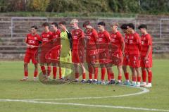 2023_10_21 - Saison 2023/24 - A-Junioren - FC Ingolstadt 04 - TSG 1899 Hoffenheim -   DieSpieler begrüßen die Fans vor dem Spiel -  - XXXXX - Foto: Meyer Jürgen