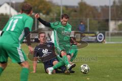 Kreisklasse - Saison 2025/26- TSV Etting - TSV Lenting - Philipp Heckner blau Etting - Christoph Nerb grün Lenting - Foto: Meyer Jürgen
