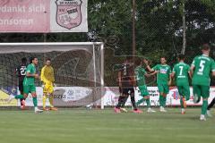 Testspiel; 3. Liga; VfB Eichstätt - FC Ingolstadt 04; Tor für Eichstätt 1:0, Torwart Markus Ponath (40, FCI) im Tor