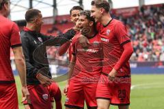 3. Liga; FC Ingolstadt 04 - SV Waldhof Mannheim; Tor Jubel Treffer Yann Sturm (7, FCI) Marcel Costly (22, FCI) Julian Kügel (29, FCI) Fredrik Carlsen (8, FCI)