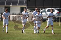 Kreisliga - Saison 2026/27 - TSV Großmehring - SV Kasing - Der 1:0 Führungstreffer durch Sebastian Eisenberger weiss Großmehring - jubel  - Foto: Meyer Jürgen