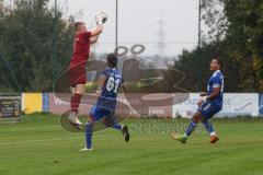 Kreisliga- Saison 2024/25- TSV Ober./Unterh.stadt - FC Hitzhofen /Oberzell -  - Valentin Puhar Torwart Hitzhofen - Fardin Gholami #61 Oberh.stadt - Foto: Meyer Jürgen