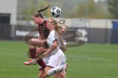 DFB Pokal - Frauen - Saison 2025/26 - FC Ingolstadt 04 Frauen - 1. FC Nürnberg - Leonie Haberäcker (Nr.15 - FC Ingolstadt Frauen I) - Guttenberger Luisa rot Nürnberg - Foto: Meyer Jürgen