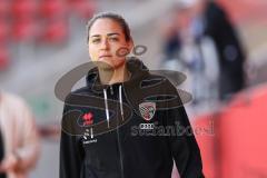 3. Liga; FC Ingolstadt 04 - FC Hansa Rostock; Cheftrainerin Sabrina Wittmann (FCI) vor dem Spiel