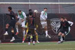 *** Bayernliga Nord - Saison 2025/26 - FC Ingolstadt 04 II - SpVgg Greuther Fürth - Jason Osei Tutu (Nr.11 - FC Ingolstadt II) beim Kopfball - XXXXX - Foto: Meyer Jürgen