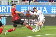 3. Liga; SV Wehen Wiesbaden - FC Ingolstadt 04; Sebastian Grönning (11, FCI) Schuß Tor Jubel Treffer Nink Ben (37 SVWW)