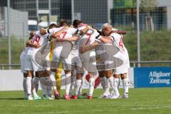 3. Liga; FC Ingolstadt 04 - Trainingslager, Testspiel, FC Kottern; Besprechung Torwart Marius Funk (1, FCI) Marcel Costly (22, FCI) Jannik Mause (7, FCI) Pascal Testroet (37, FCI) Simon Lorenz (32, FCI) Thomas Rausch (45, FCI) Mladen Cvjetinovic (19, FCI)