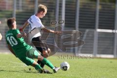 2023_10_22 - Bezirksliga - Saison 2023/24 - TSV Gaimersheim - SV Waldeck - Franz Reinwald (Nr.10 - Gaimersheim) - Franz Huppert weiss Waldeck - Foto: Meyer Jürgen